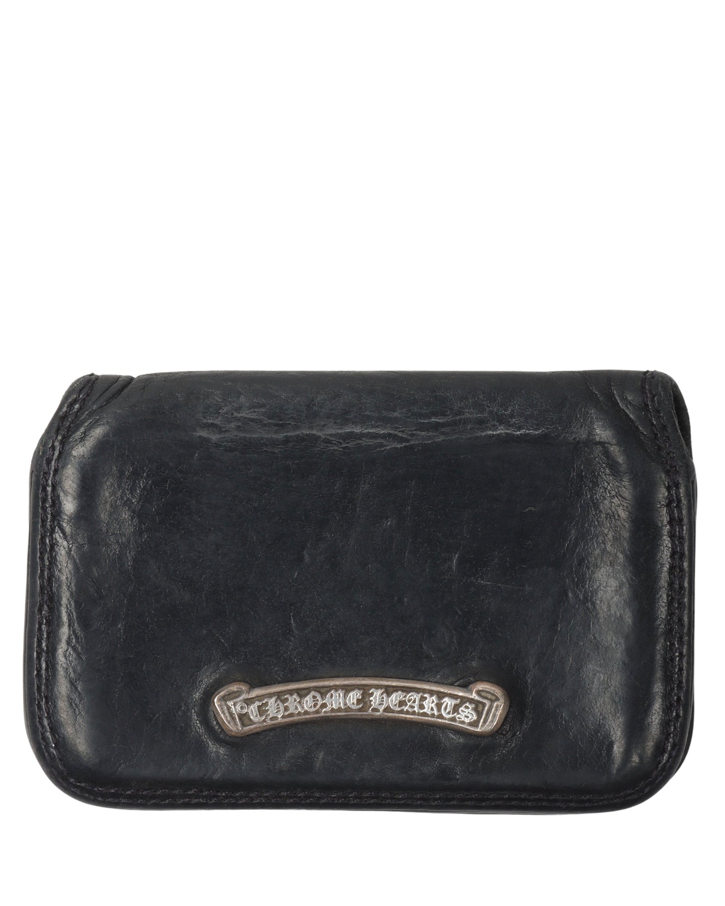 Leather Bifold Scroll Cardholder