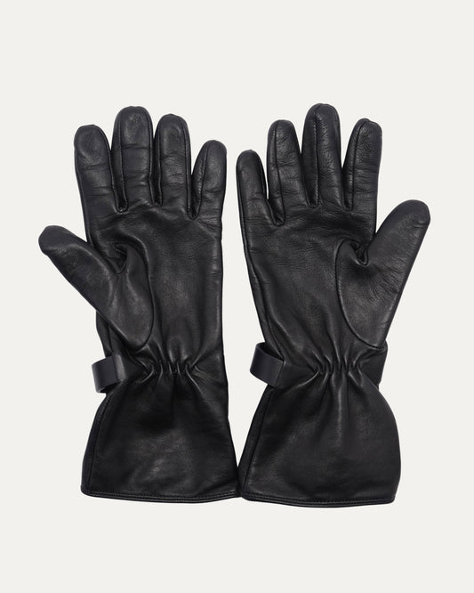 Leather Russian Jesus Medal Gloves