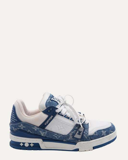 Denim Monogram LV Trainers