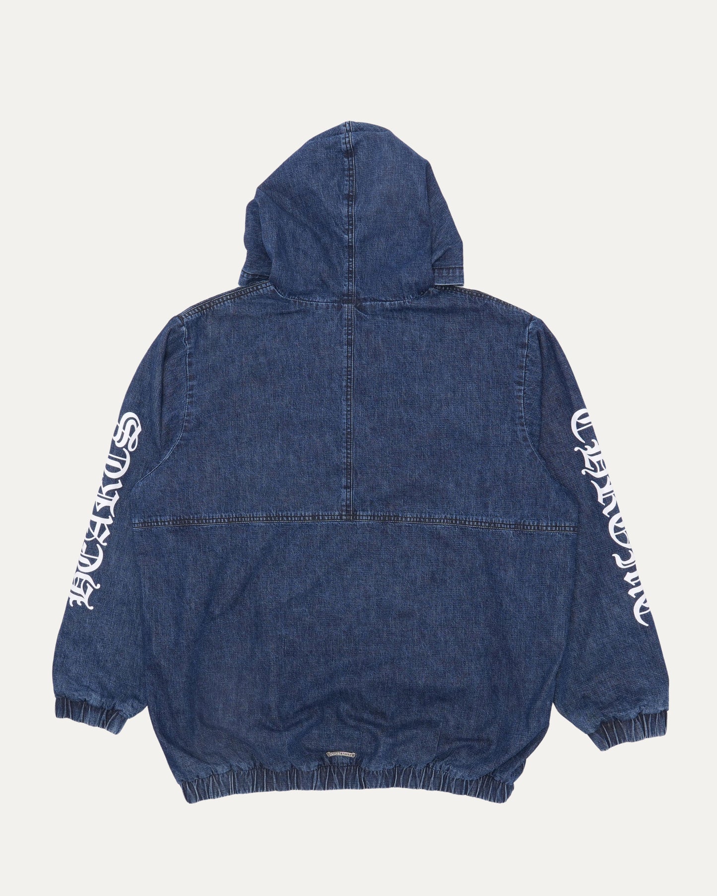 Ruckus Hooded Denim Cross Patch Jacket