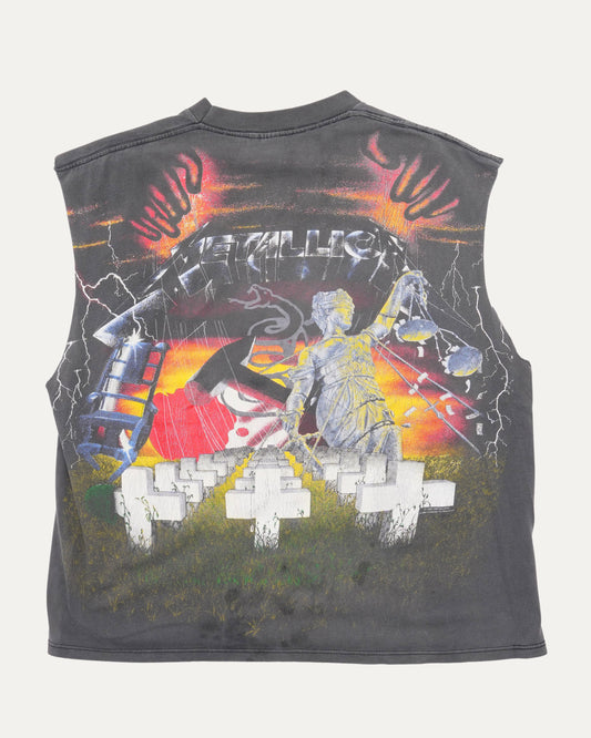 Metallica Album Collage Cut Off Tank Top