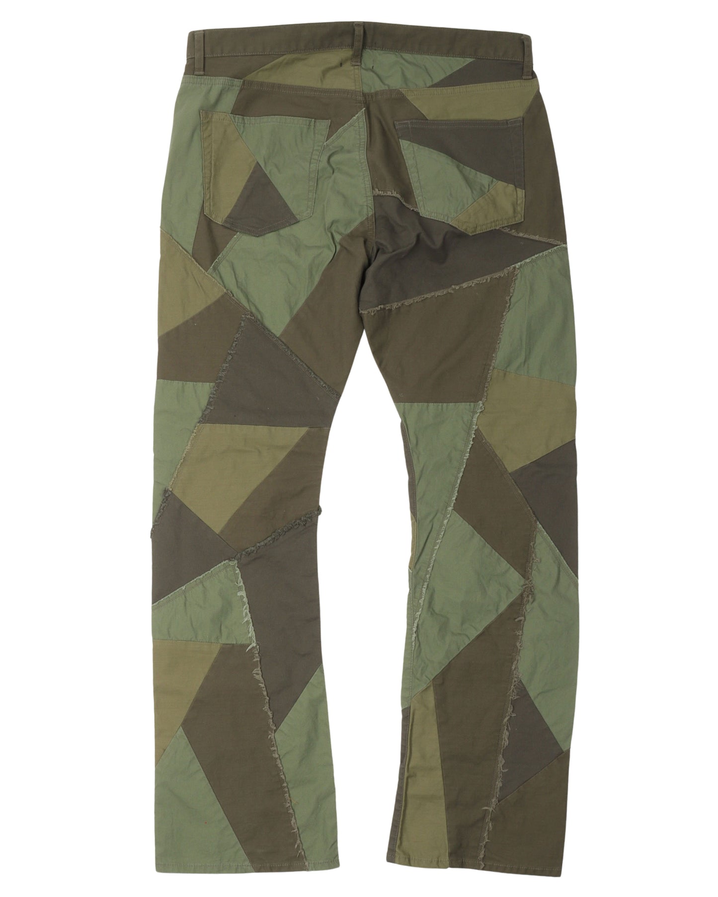 Patchwork Caribou Bootcut Pants