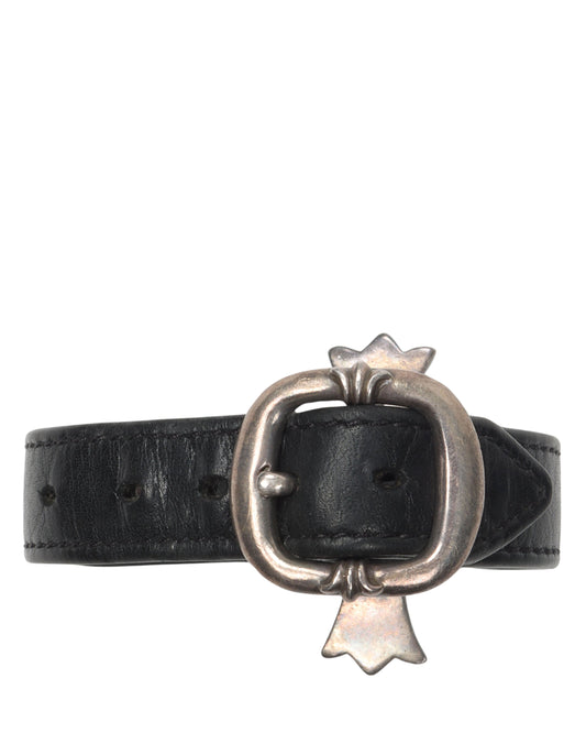 Big Cross Leather Bracelet