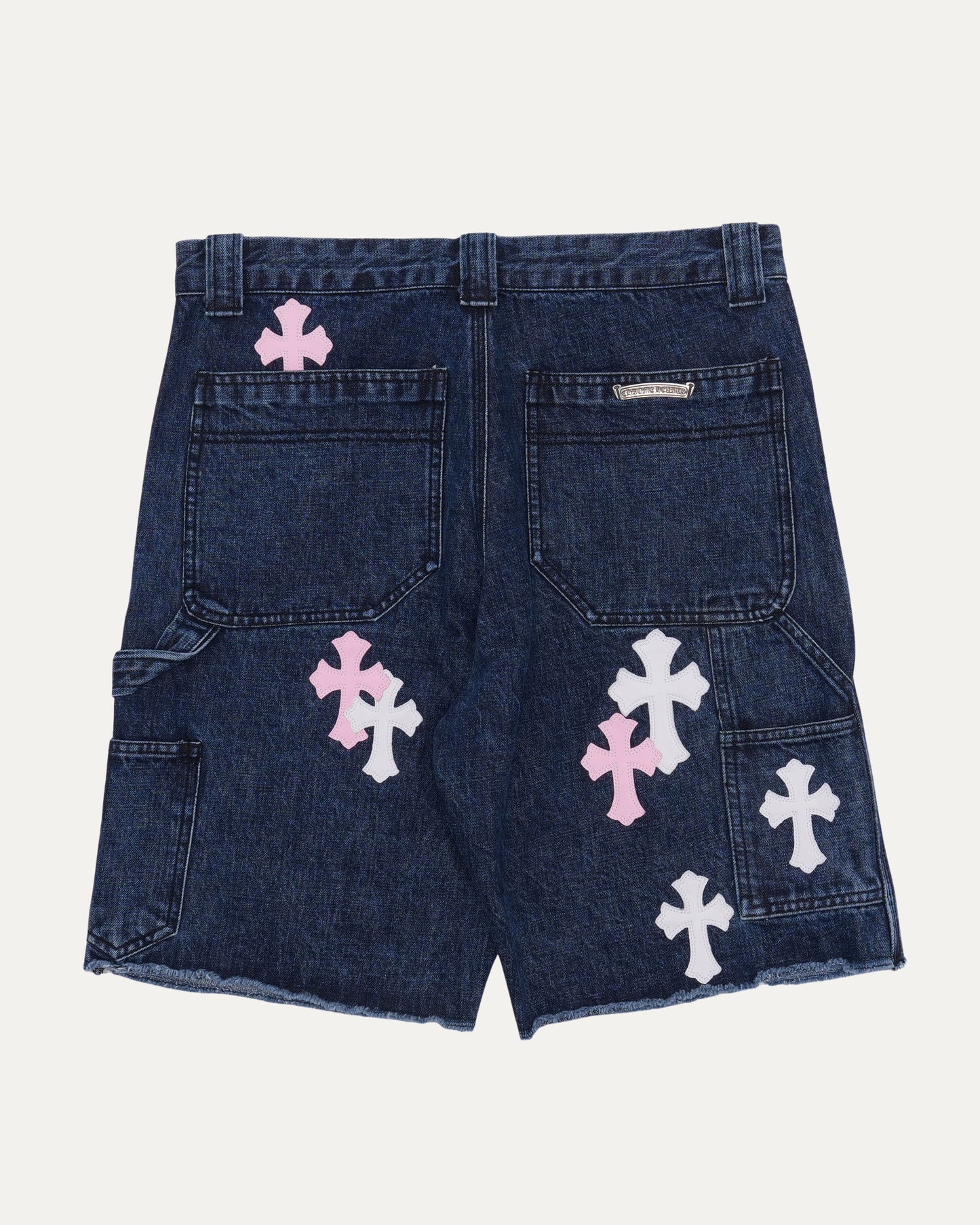 Turbo Diesel Cross Patch Double Knee Jean Shorts