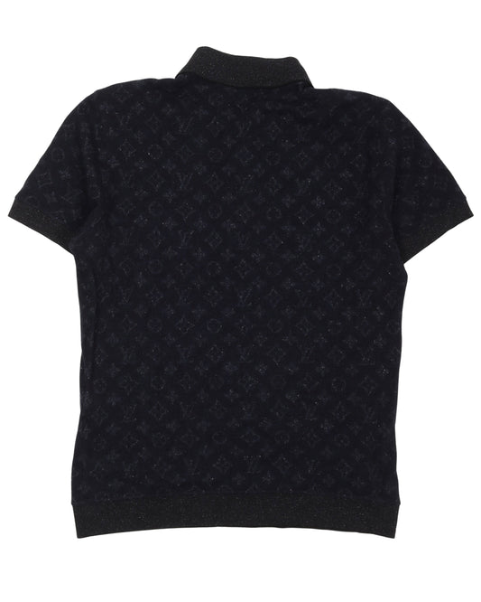 Monogram Knit Polo Shirt