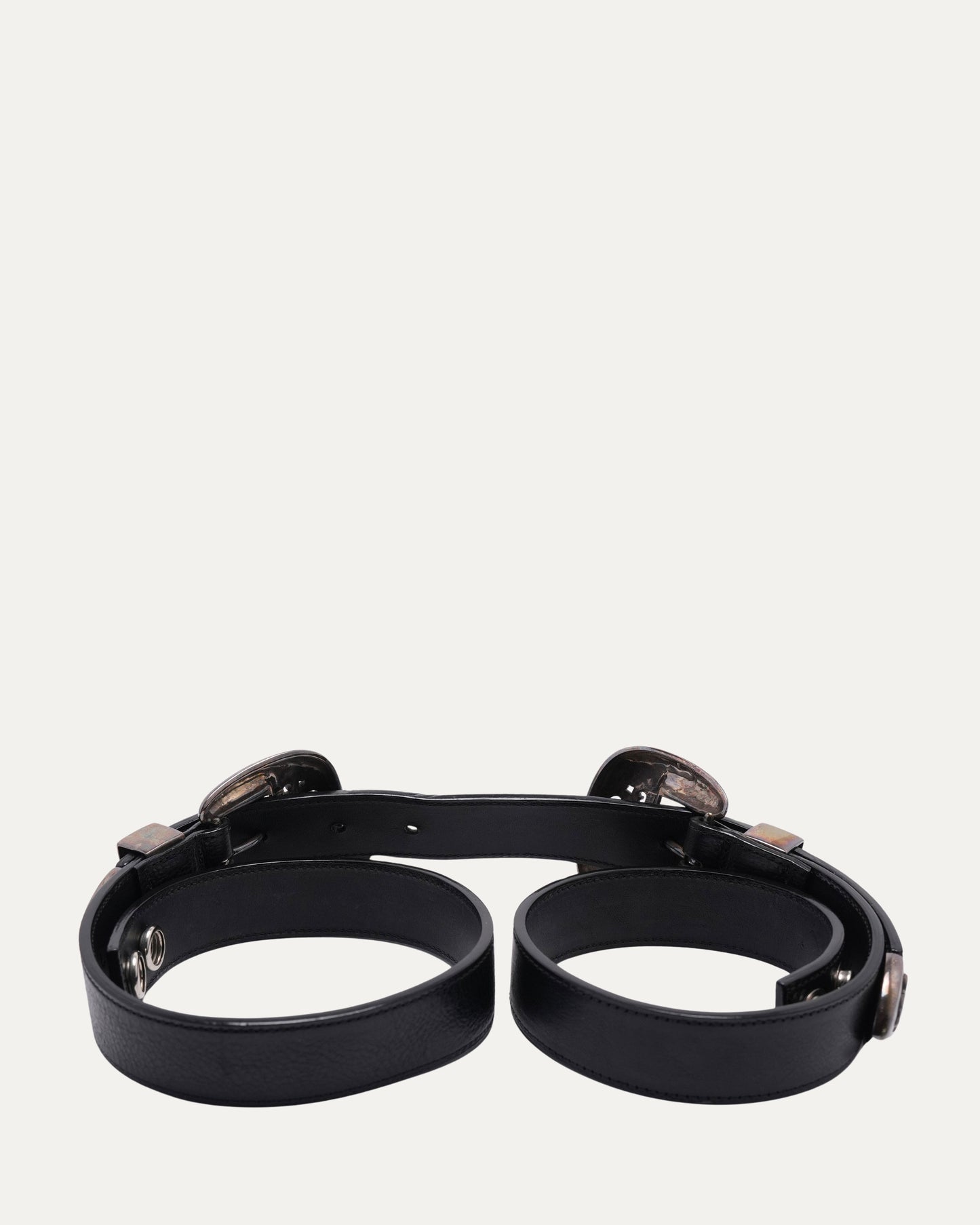 Double Buckle 3 Piece Belt
