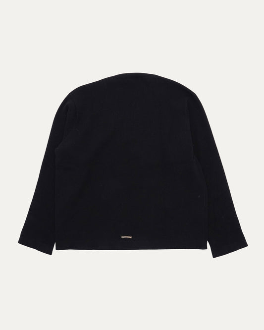 Cashmere Blend Vine Dagger Embroidered Crewneck Sweater