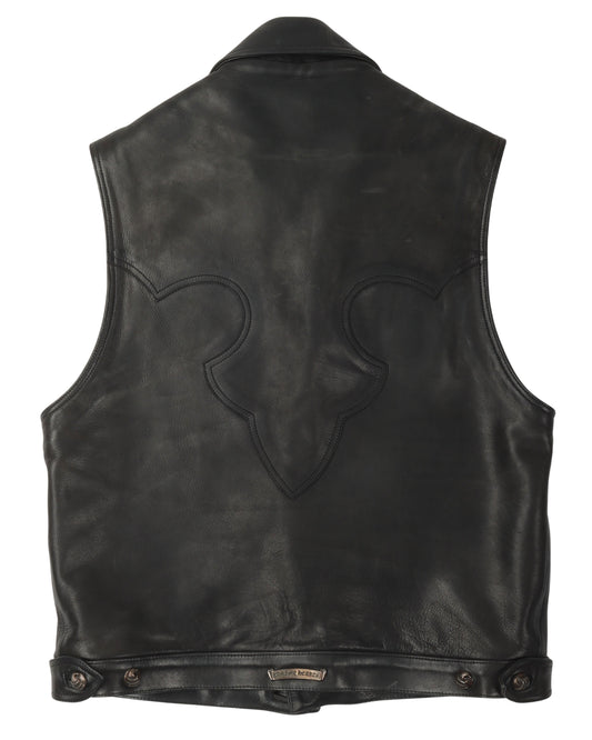 Le Fleur Western Leather Vest