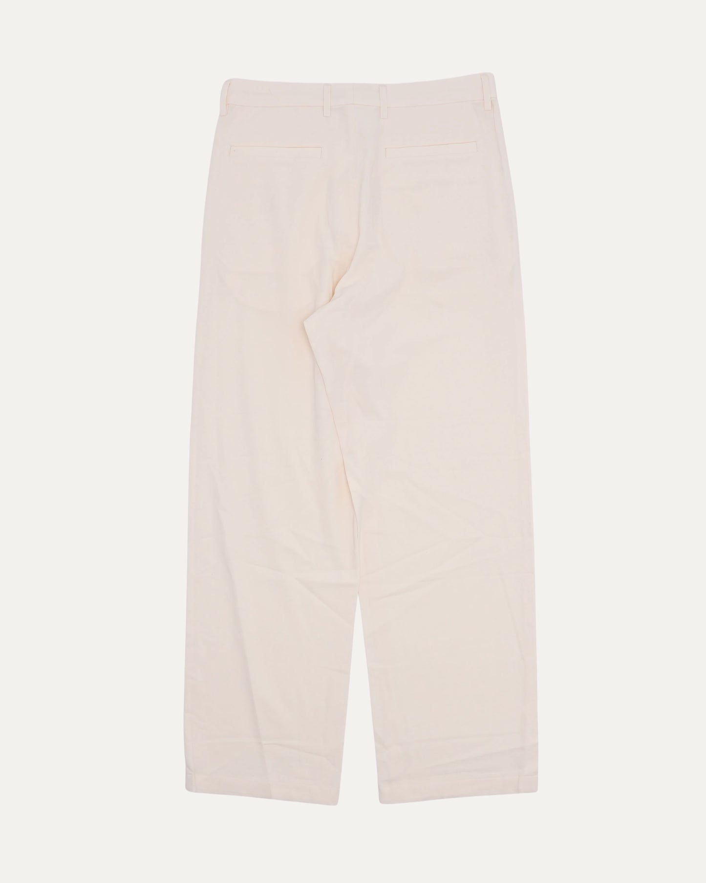 Cotton-Silk Blend Pleated Trouser