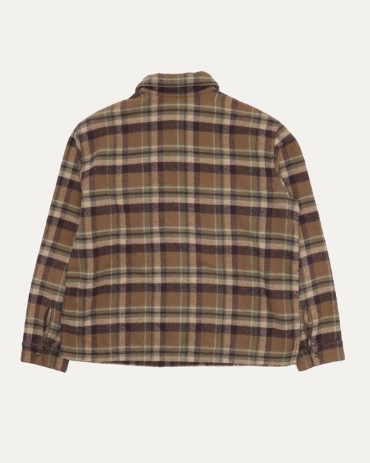 Underdog Quarter Zip Flannel Shirt