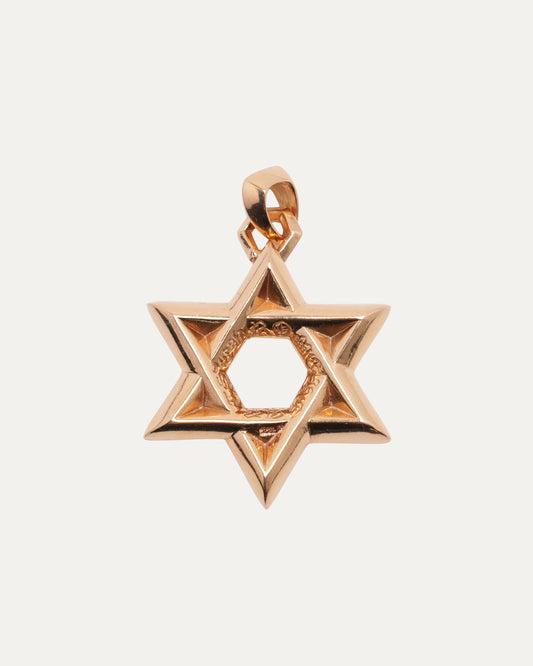 XL Gold Star of David
