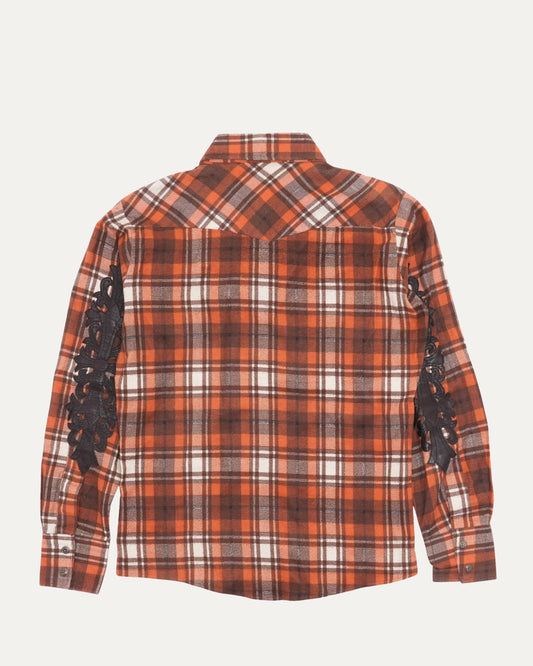 Lee Floral Cross Patch Flannel Shirt