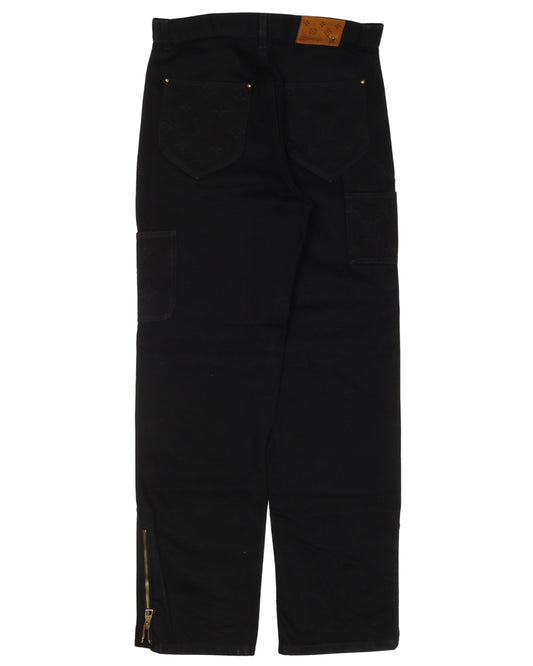 Tonal Monogram Carpenter Pants