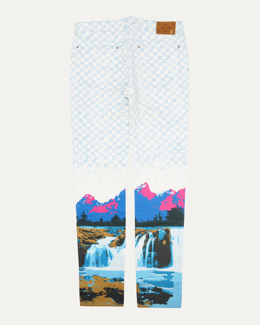 SS22 Virgil "Amen Break" Landscape Denim Pants