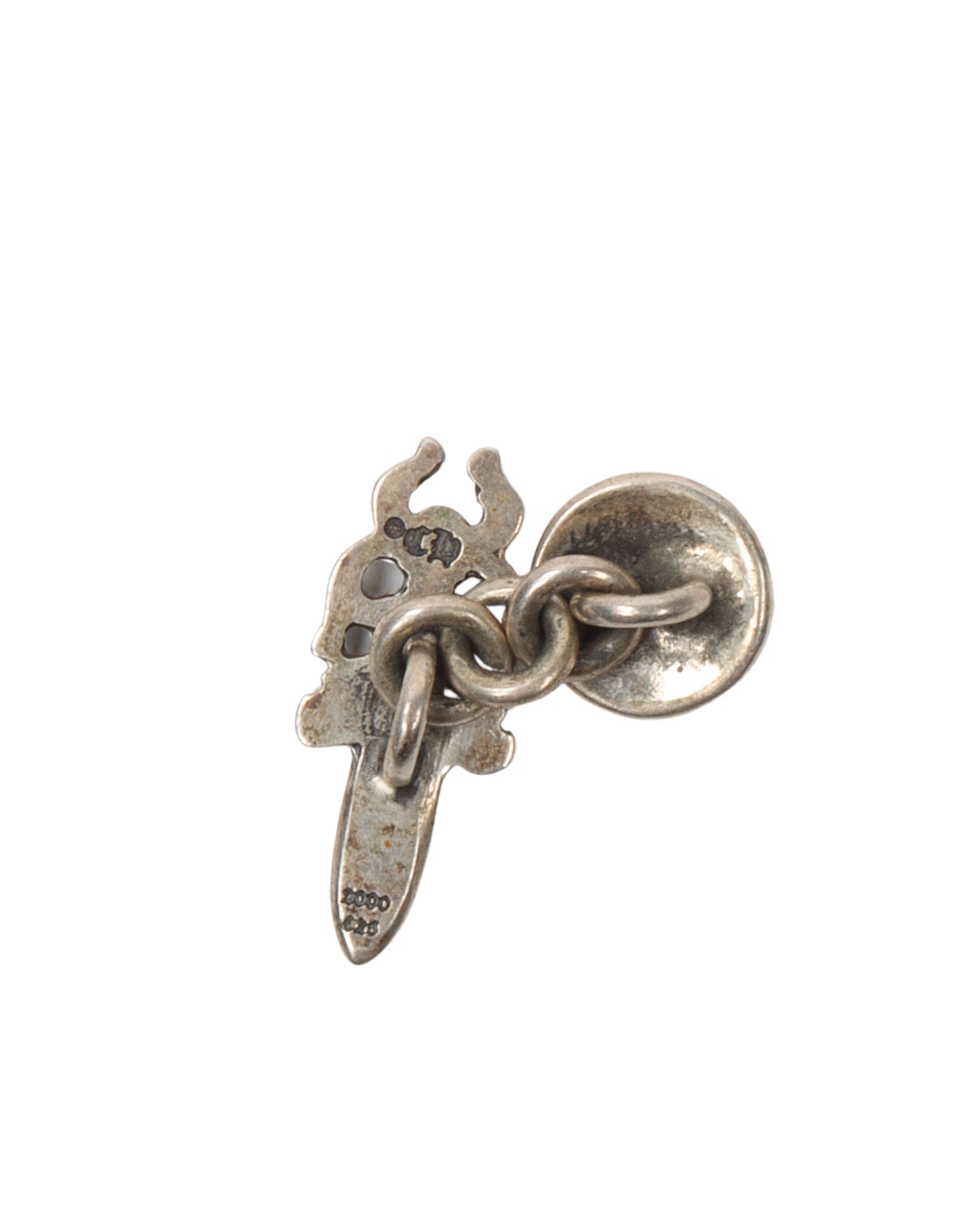 Small Dagger and Horseshoe Pendant (1 Cuff link)