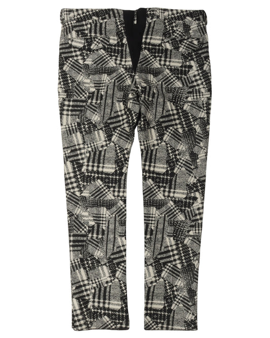 Monogram Wool Blend Plaid Pants