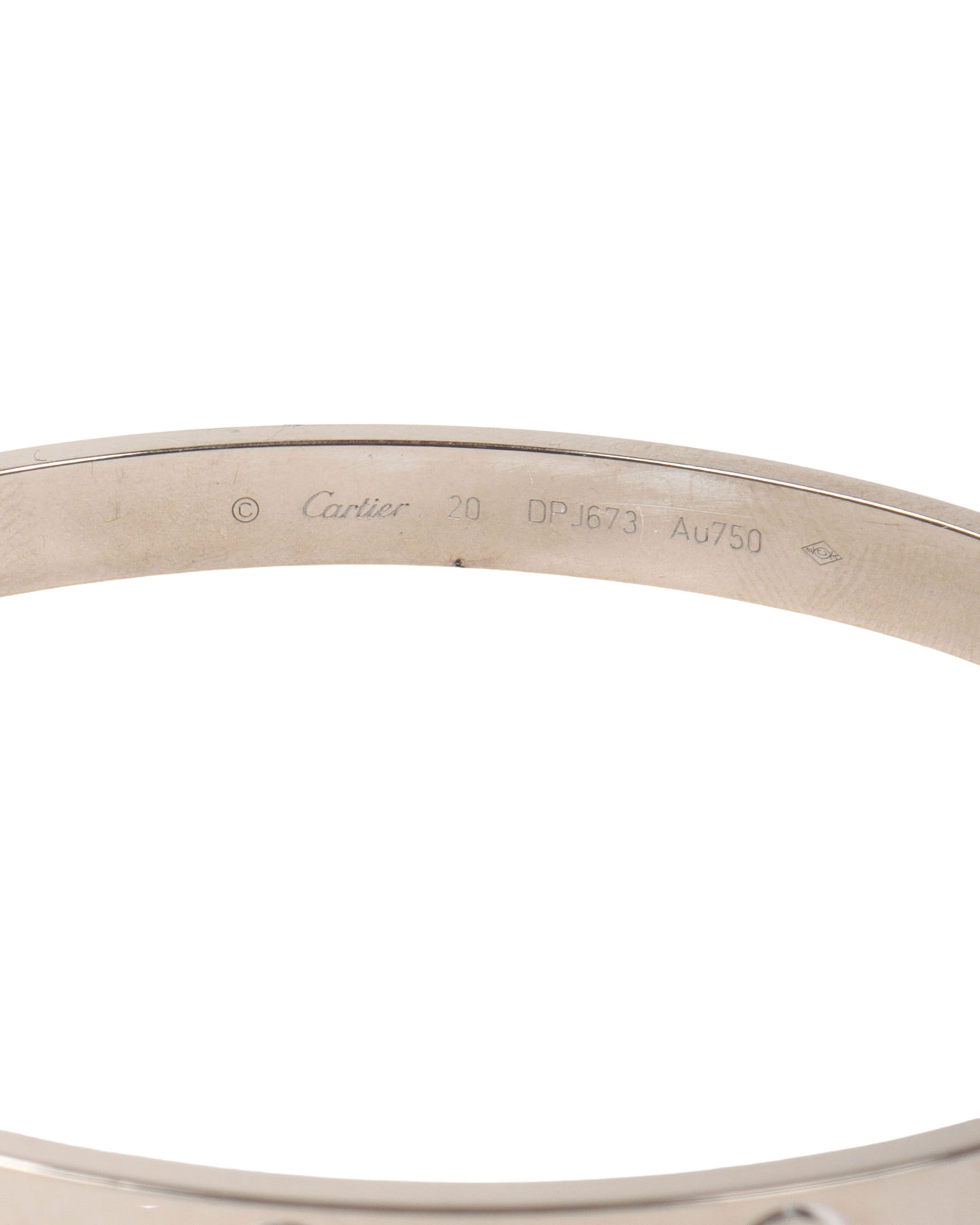 White Gold Love Cartier Bracelet