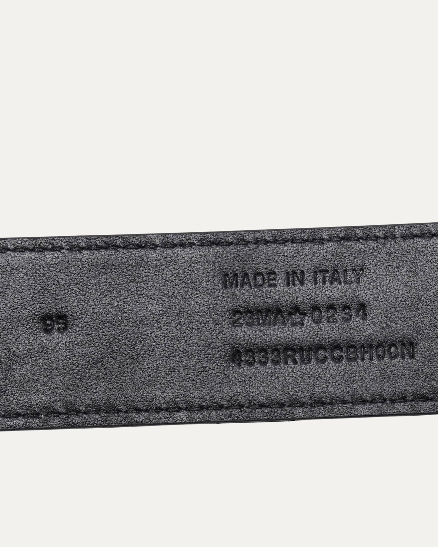 Quilted Leather Belt