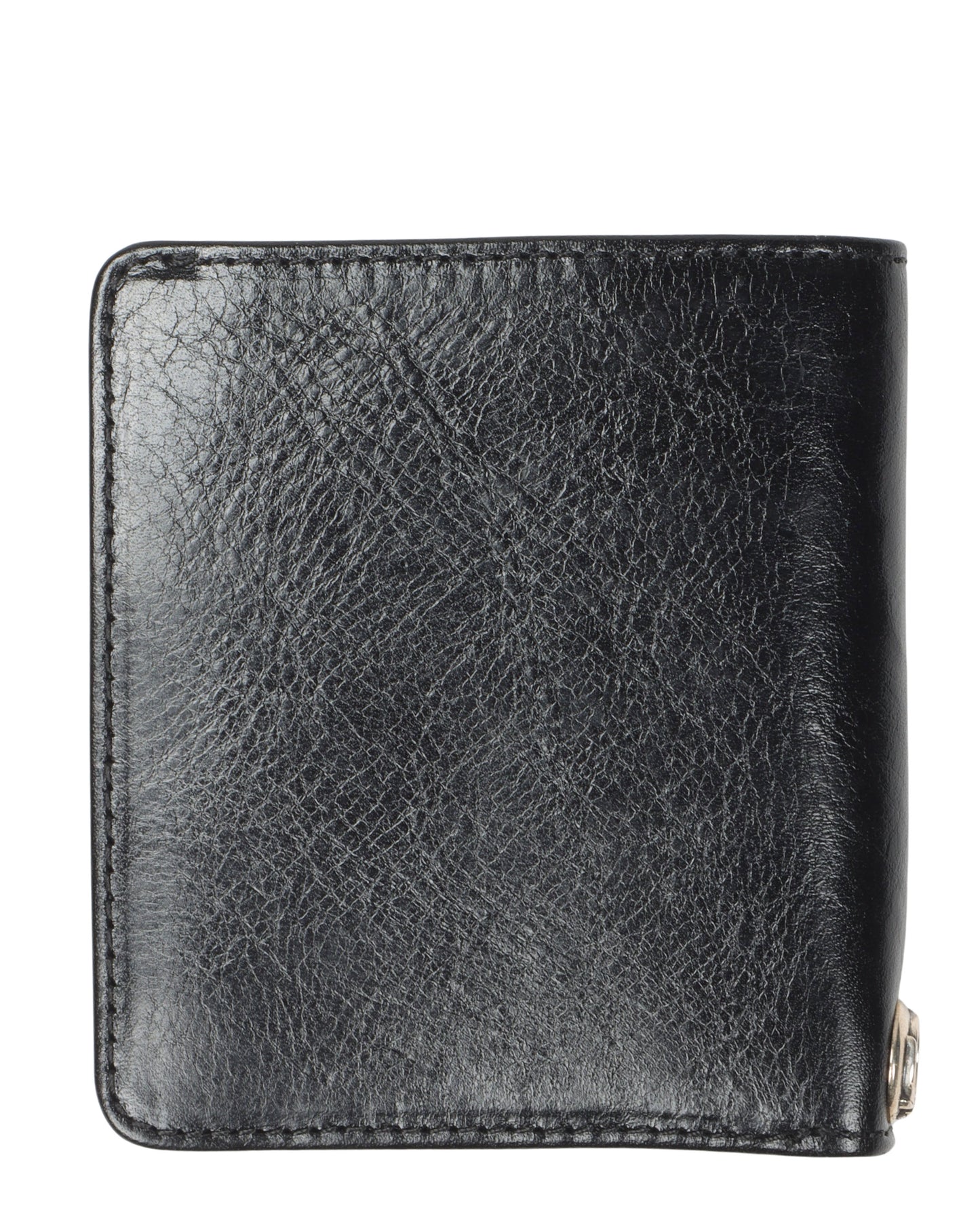 Leather Cross Bifold Patch Wallet