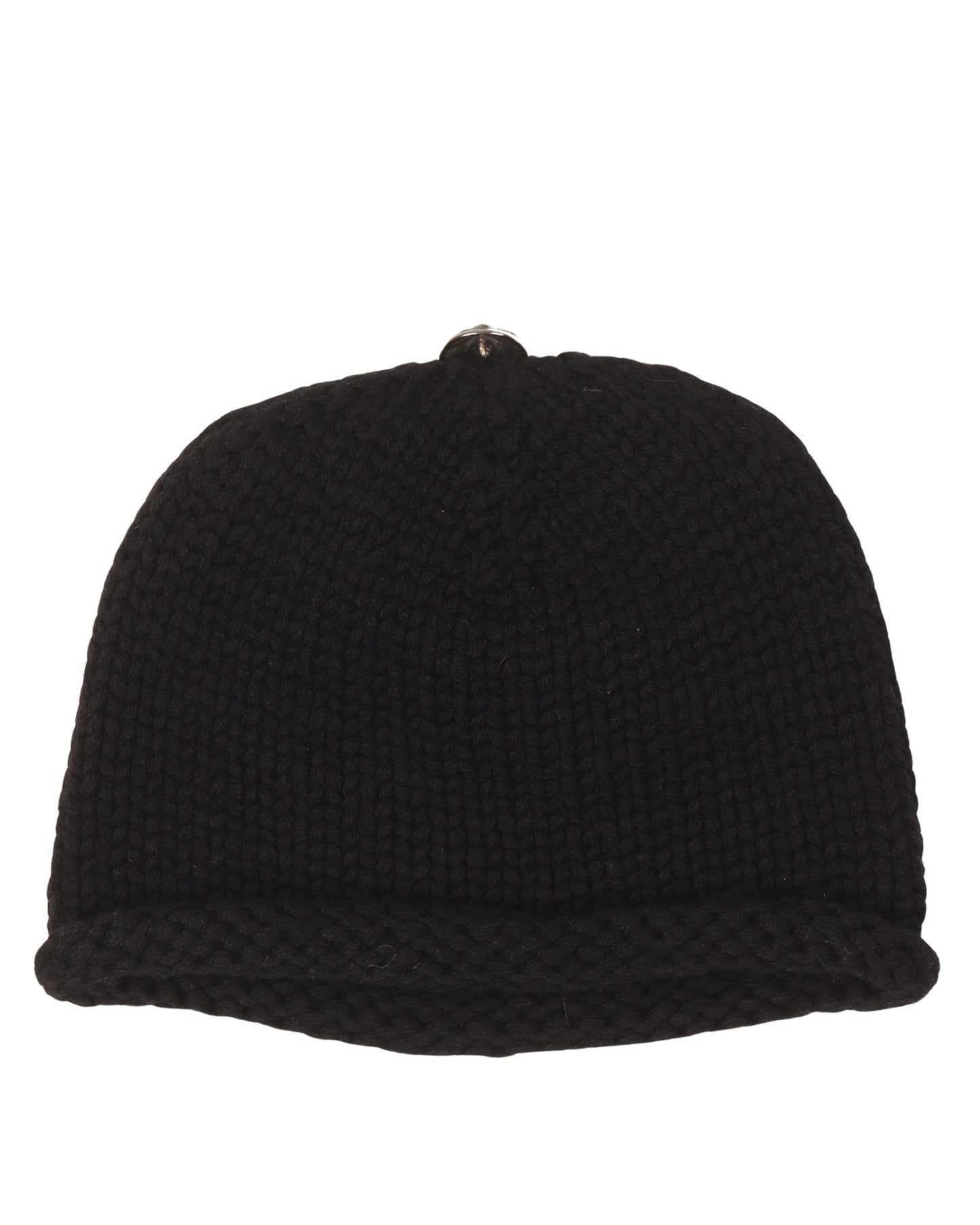 Fleur De Lis Cashmere Pony Hair Patch Beanie