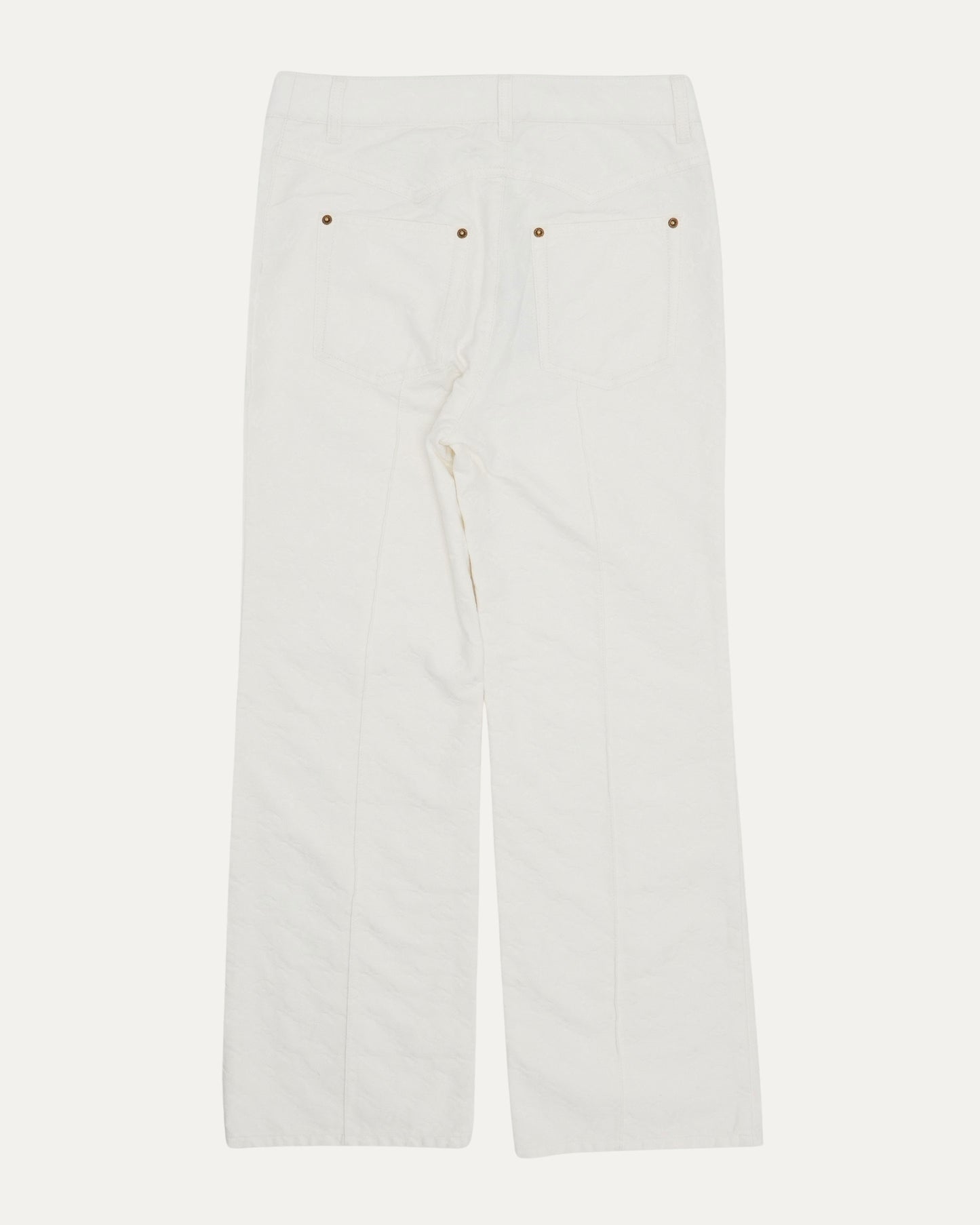 Pleated Monogram Canvas Pants