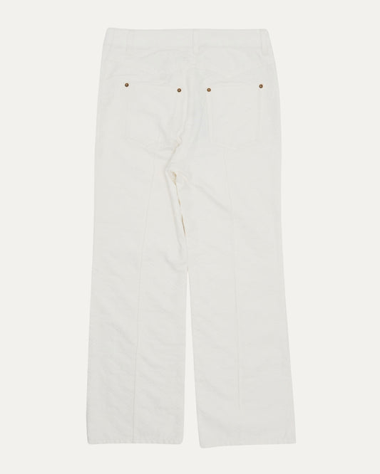 Pleated Monogram Canvas Pants