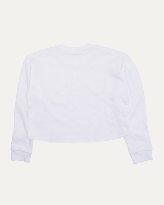 Cropped Jacquard Monogram Crewneck Sweatshirt