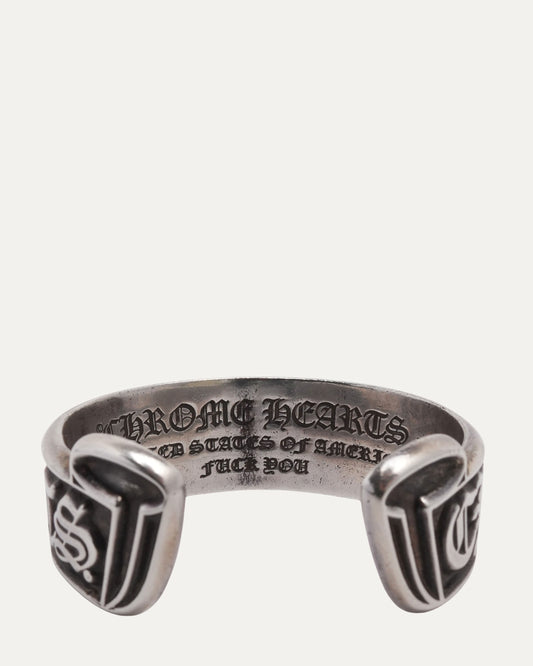 Scroll Logo Cuff Bracelet