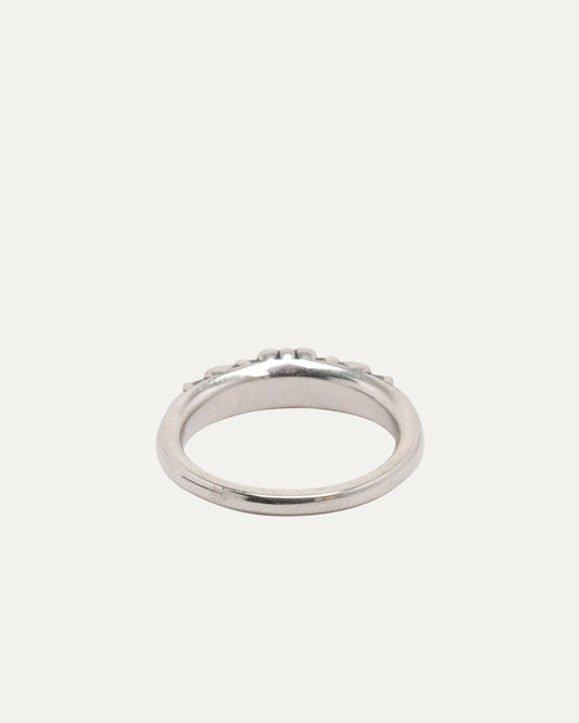 Mini Floral Cross Ring