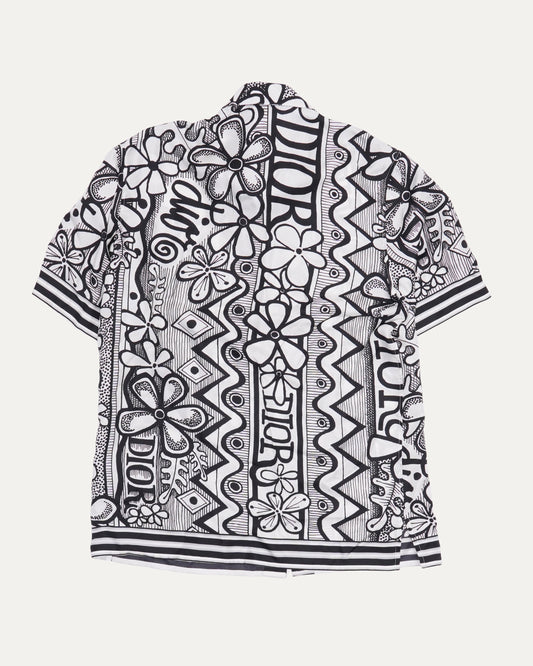 Stussy Silk Oblique Monogram Short Sleeved Shirt