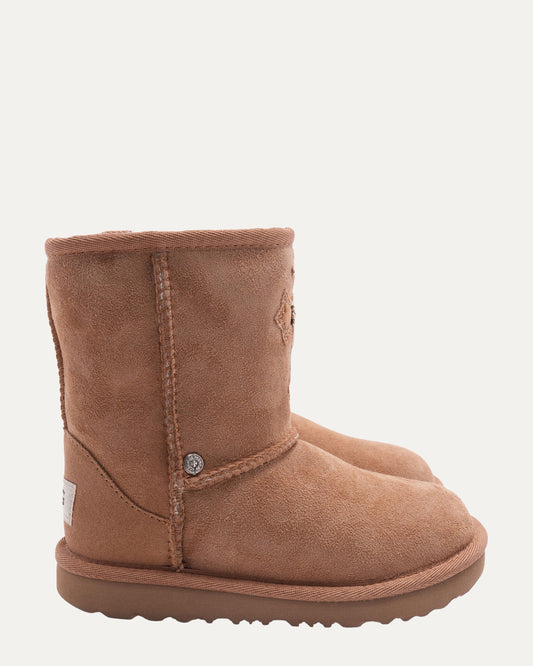 Silver Embellished Cross Patch Children's Uggs Boots