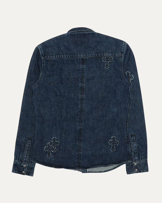 Denim Cross Patch Shirt