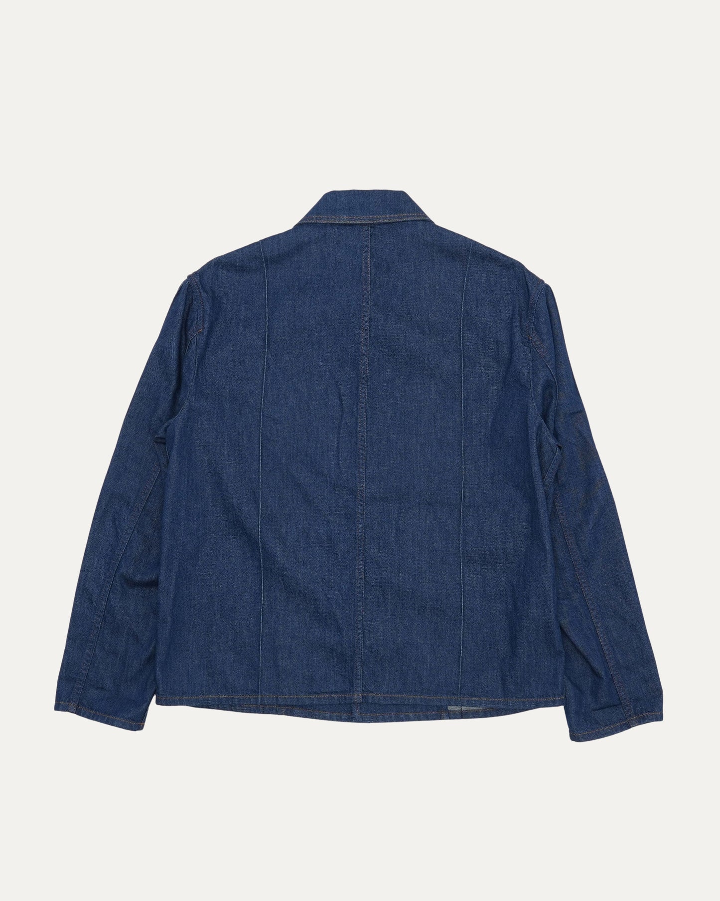 Leather Detail Denim Chore Shirt