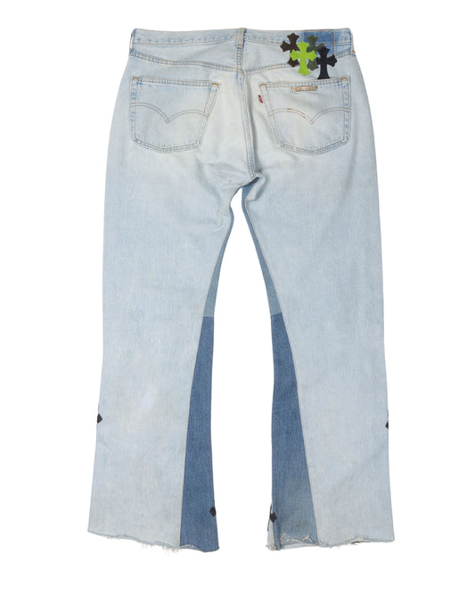 Levi's Aspen Flared Cross Patch Jeans