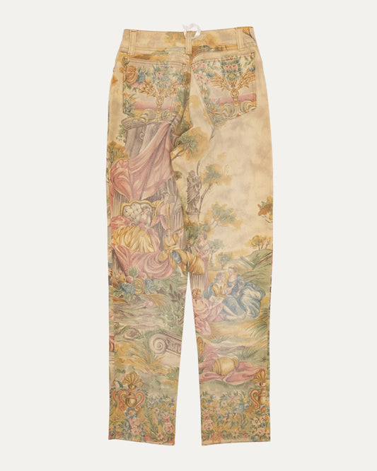 1990s Tapestry Print Jeans