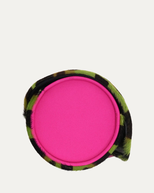 Leopard Pony Hair Watch Roll