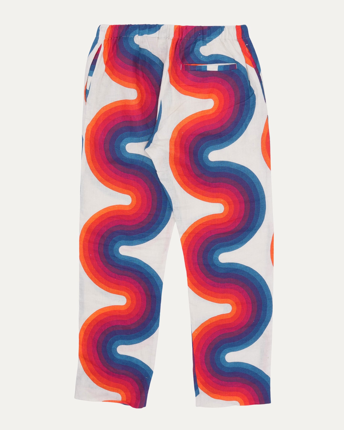 Verner Panton Wave Print Linen Pants