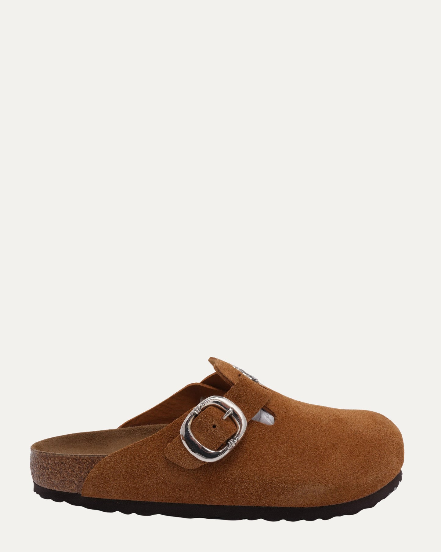 Dagger Embellished Birkenstock Boston Suede Mule