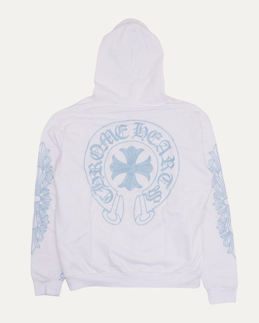 Beaded Horseshoe Logo Zip Hoodie