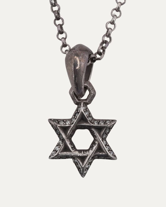 Diamond Star of David Necklace