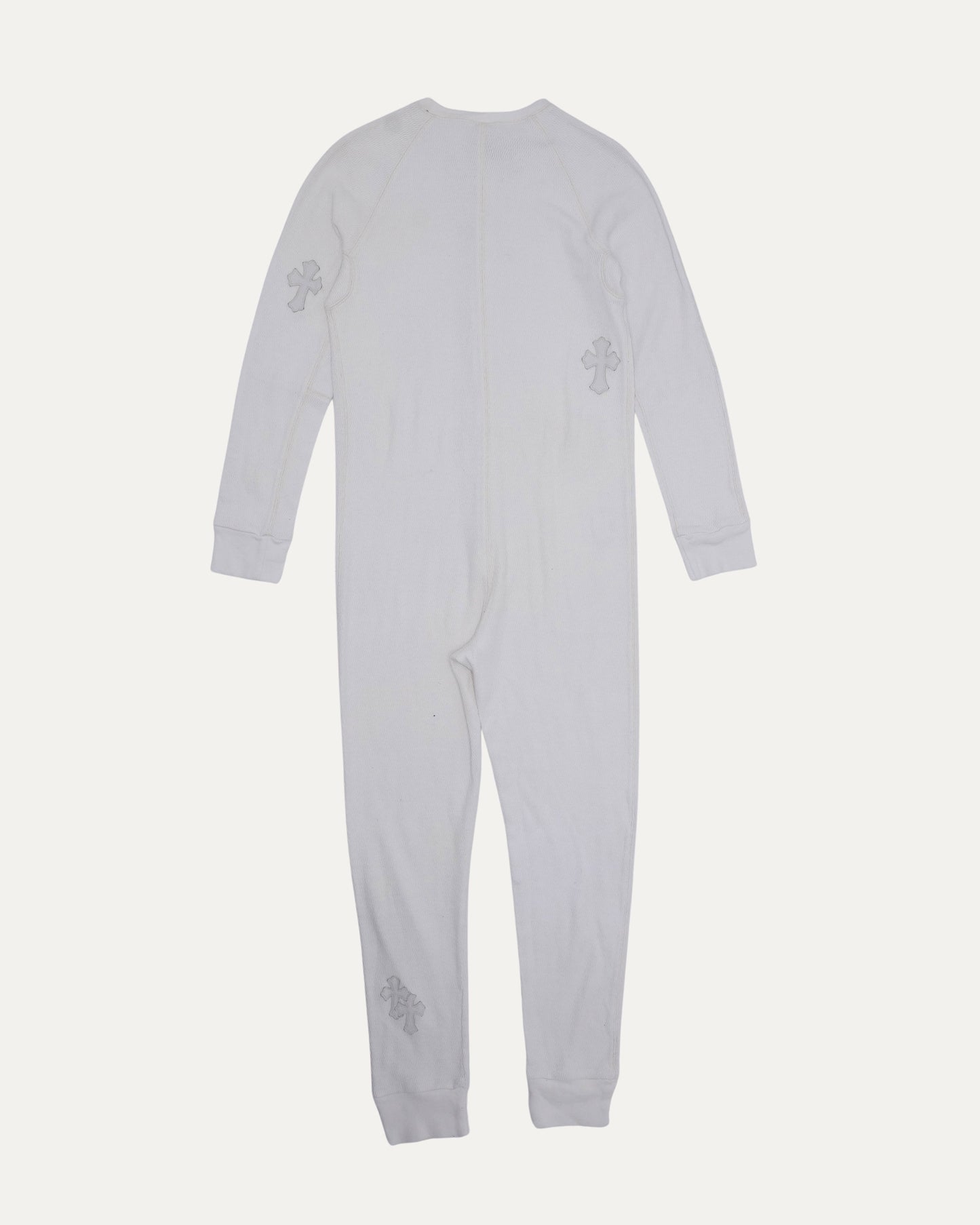 Thermal Cross Patch Long Underwear Onsie