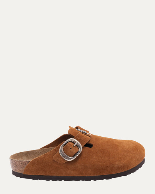 Dagger Embellished Birkenstock Boston Suede Mule