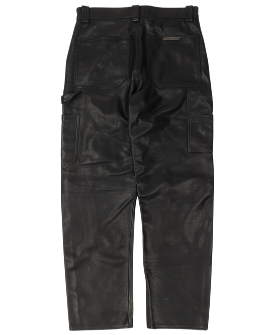Leather Fleur Knee Carpenter Pants (FW21 SAMPLE)