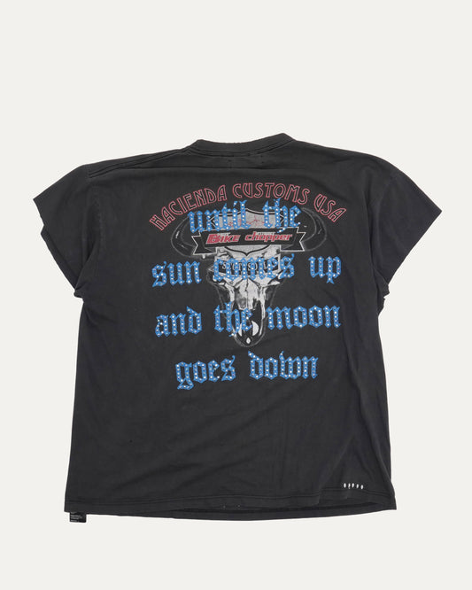 Vintage Rhinestone Studded Biker T-Shirt