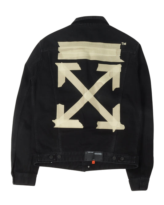 Tape Logo Denim Jacket