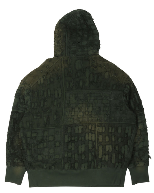 Oversized Distressed Hoodie