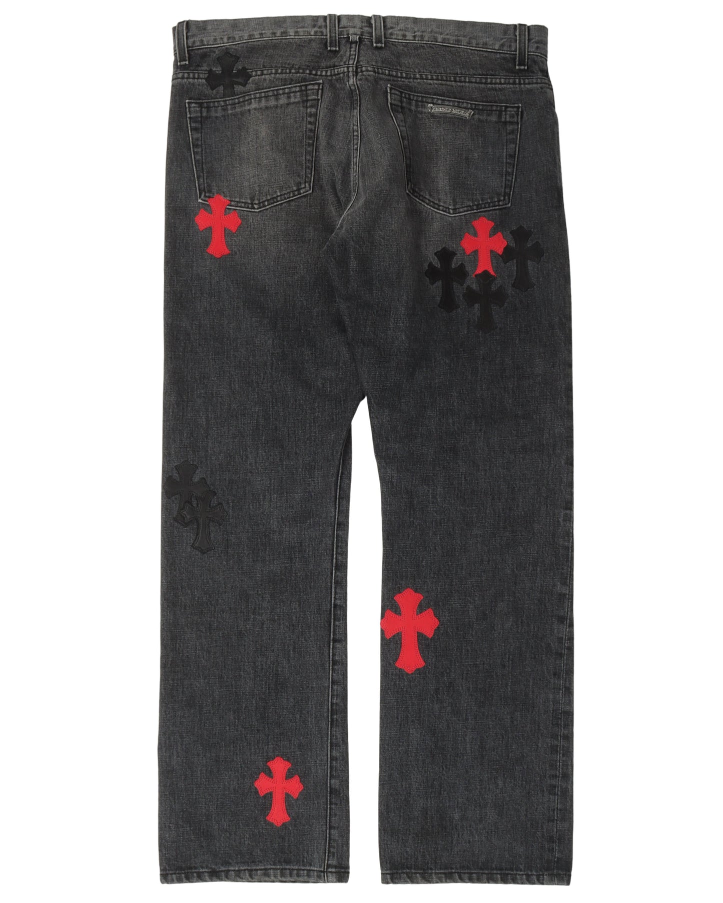 Multicolor Cross Patch Jeans