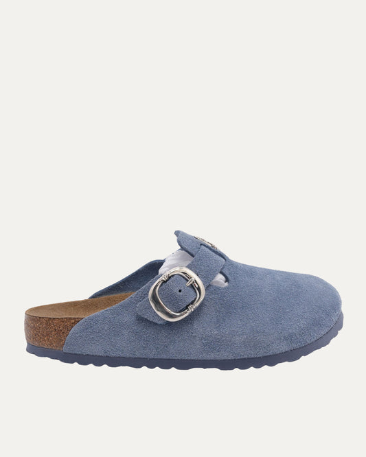 Dagger Embellished Birkenstock Boston Suede Mule