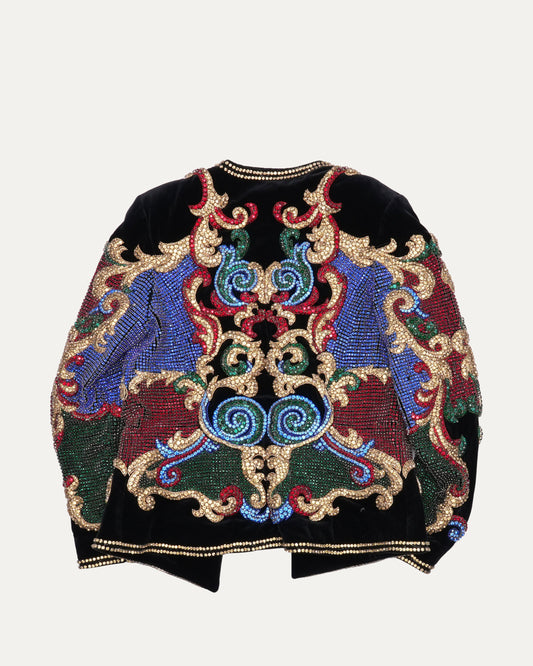 Pre-Fall 2016 Rhinestone Embellished Baroque Pattern Jacket