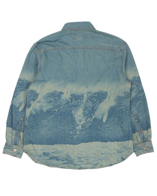 Paula's Ibiza Printed Denim Shirt